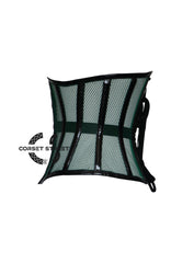 Green Mesh PVC Leather Gothic Christmas Costume Underbust Corset Top