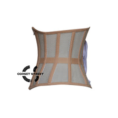 Nude Mesh With Nude Cotton Gothic Costume Underbust Corset Top