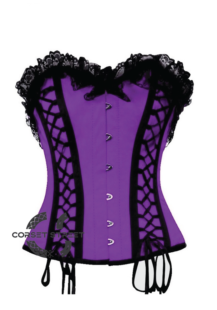 Purple Satin Corset
