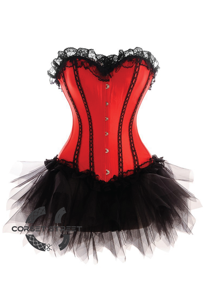 Red Black Corset