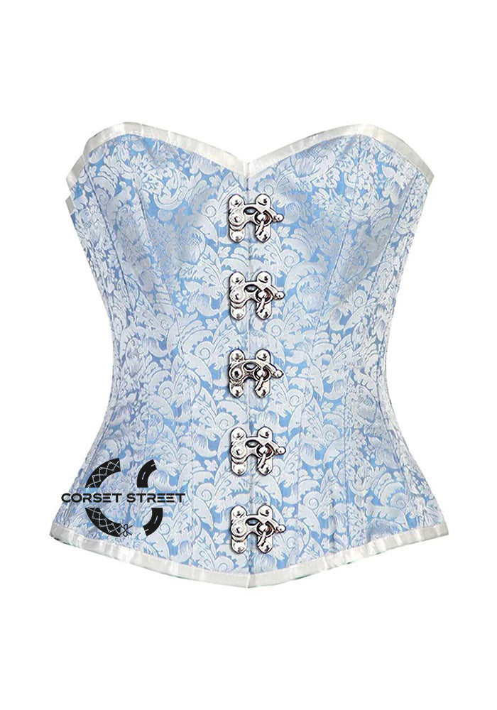 Blue White Corset