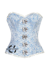 Blue White Corset