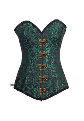 Green Black Corset