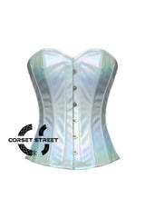 Holographic Leather Futuristic Corset Burlesque Costume