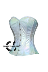 Holographic Leather Futuristic Corset Burlesque Costume