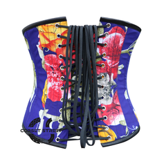 Multi Color Burlesque Waist Training Underbust Corset Halloween Top