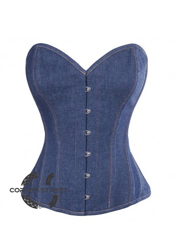 Denim Blue Corset