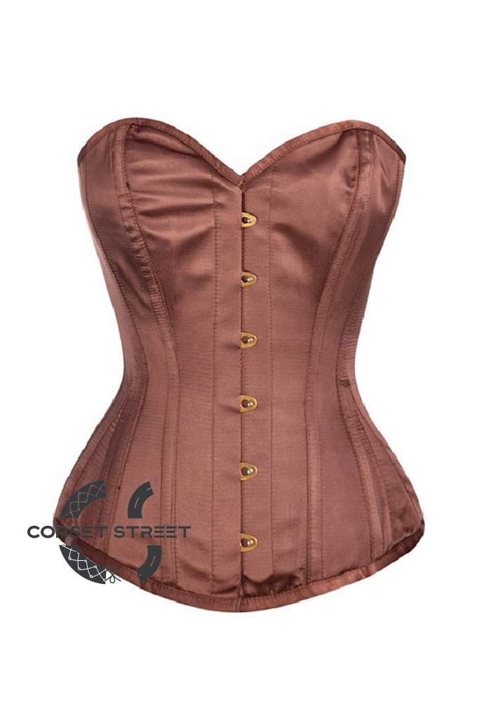 Brown Satin Corset